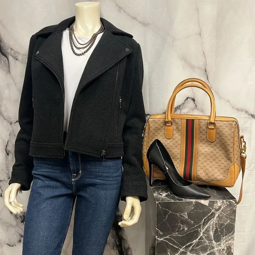 * Ann Taylor loft charcoal wool jacket